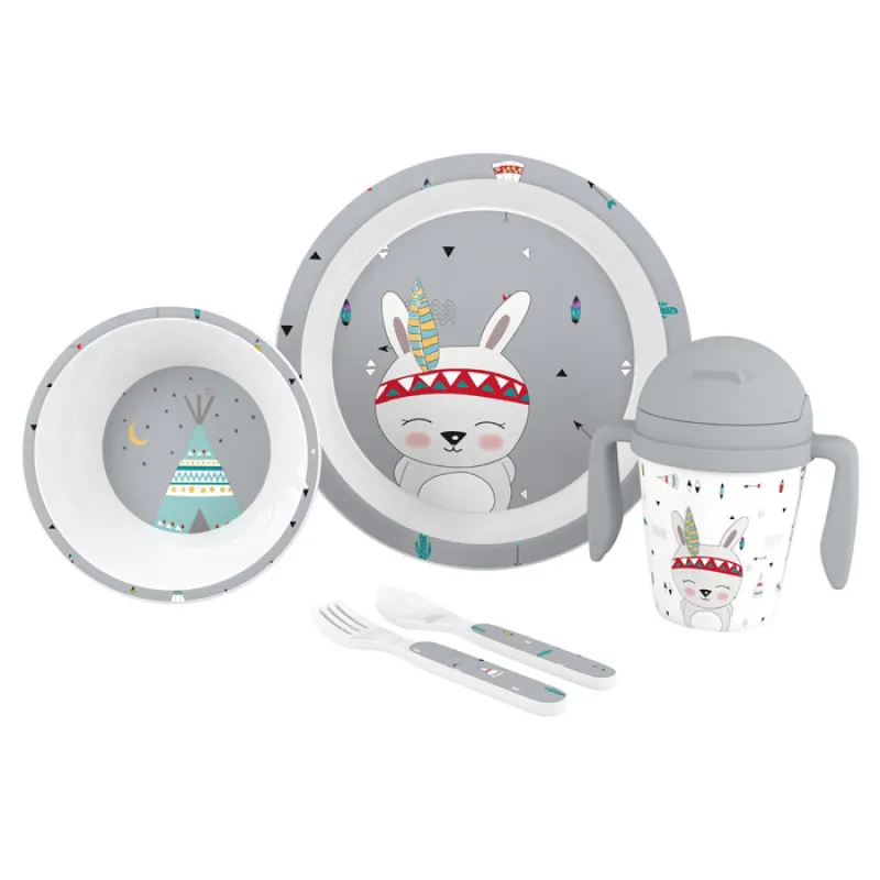INTERBABY Jídelní set LAMA +6M