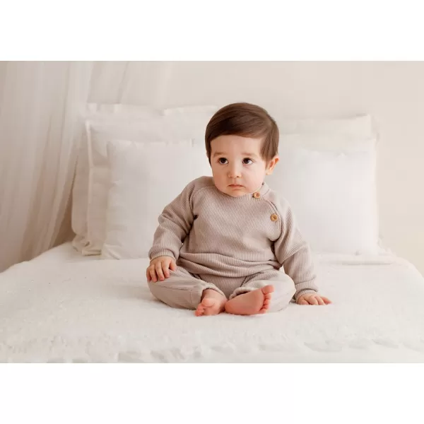 Koala Kojenecké tričko s dlouhým rukávem Pure brown