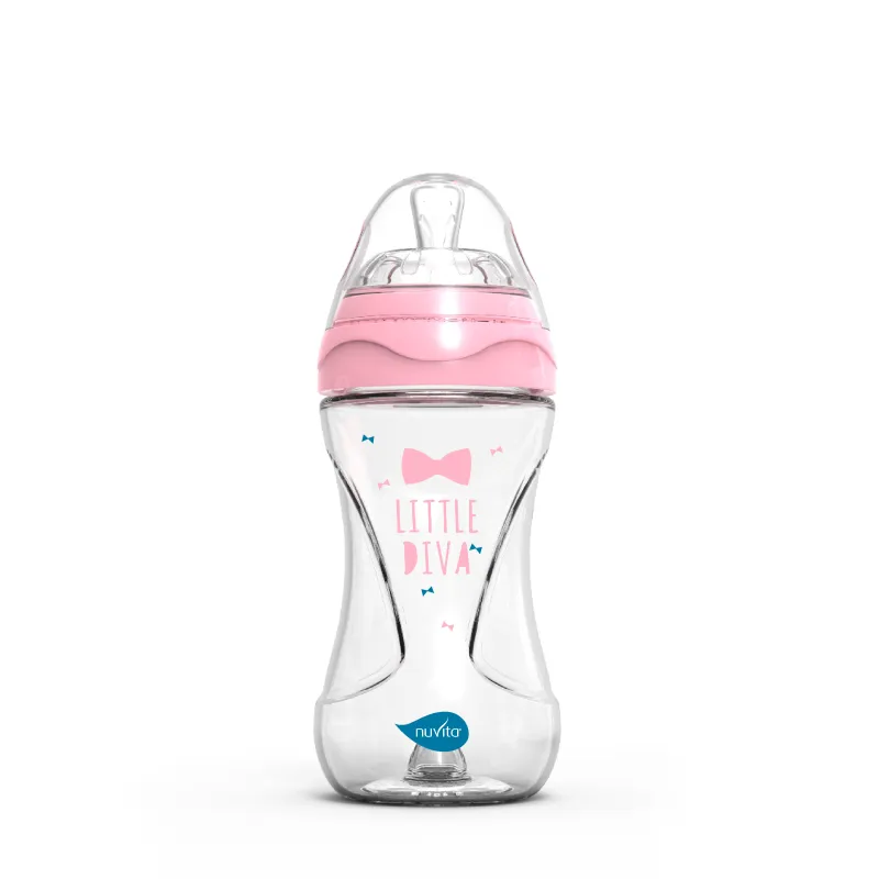 Lahvička 240ml, Glass/Pink GP