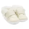 New Baby Kojenecké zimní semiškové capáčky 3-6 m béžové