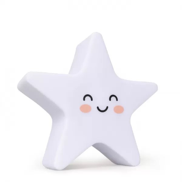 INTERBABY SET Deka měkká KULIČKY 80x110 + lampička HVĚZDA