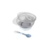 KikkaBoo Miska s přísavkou, víčkem a lžičkou