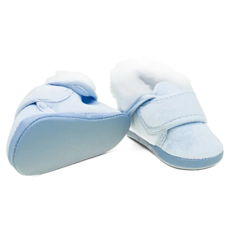New Baby Kojenecké zimní capáčky modré 0-3 m