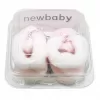 New Baby Kojenecké zimní capáčky růžové 3-6 m