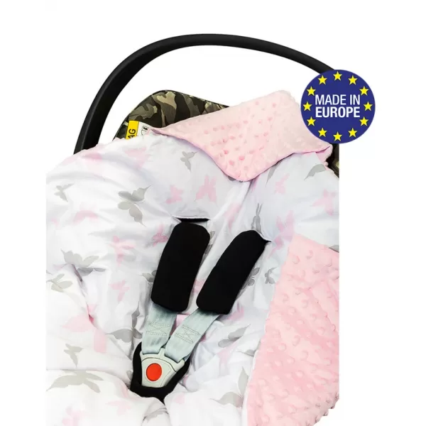 Bomimi Zavinovací deka do autosedačky minky motýlci