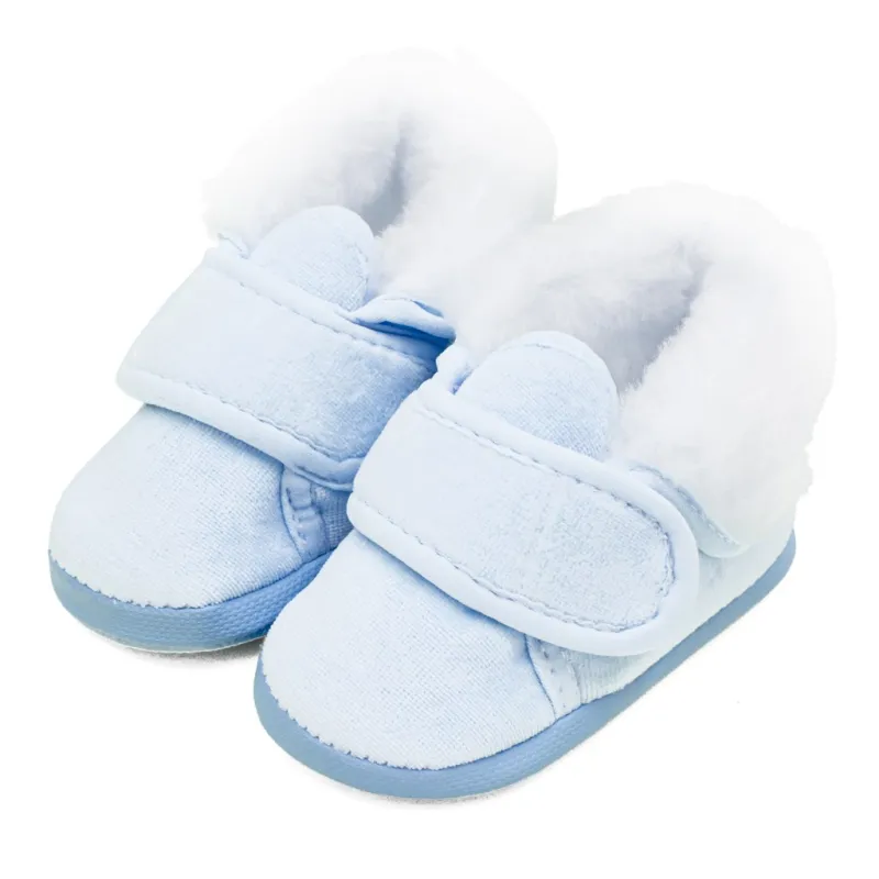 New Baby Kojenecké zimní capáčky modré 0-3 m