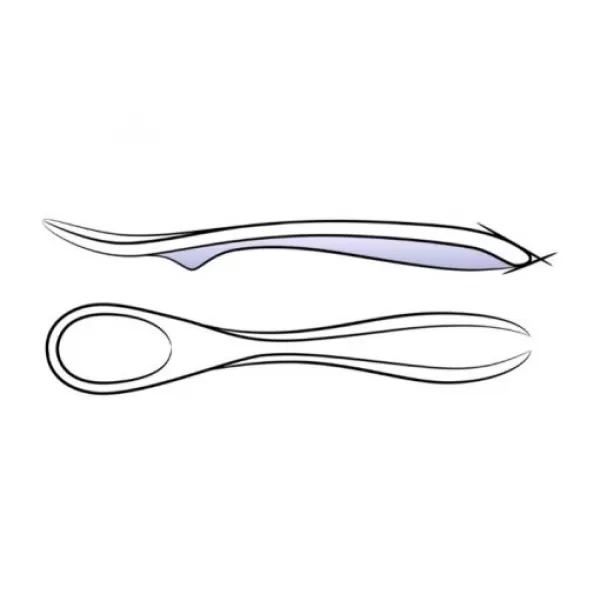 Vidlička a lžička v krabičce, Pastel green