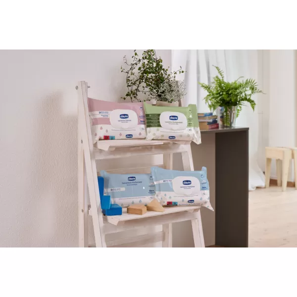 CHICCO Dětské vlhčené ubrousky jemně parfémované 72 ks