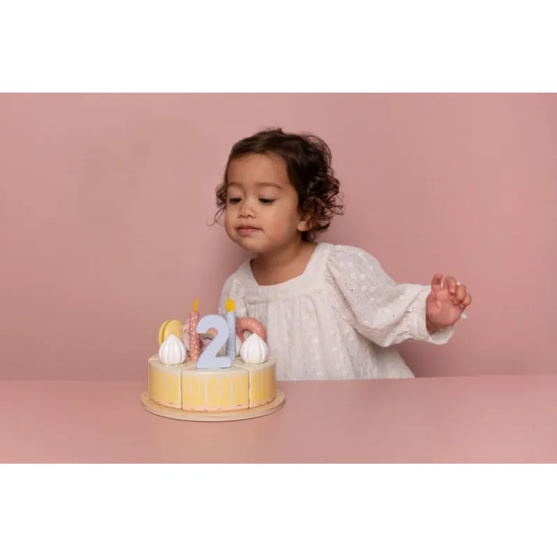 Little Dutch Narozeninový dort 26 dílů dřevěný
