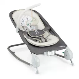 INGENUITY Lehátko masážní vibrující s melodií Happy Belly™ Rock-to-Bounce - 0m+ do 9kg