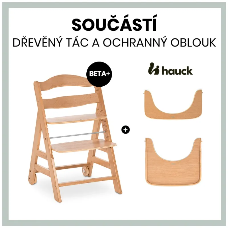 Hauck Beta+ B dřevěná židle