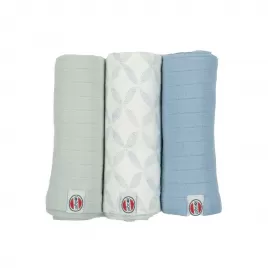 LODGER Swaddler Solid Matcha 3balení 70 x 70 cm