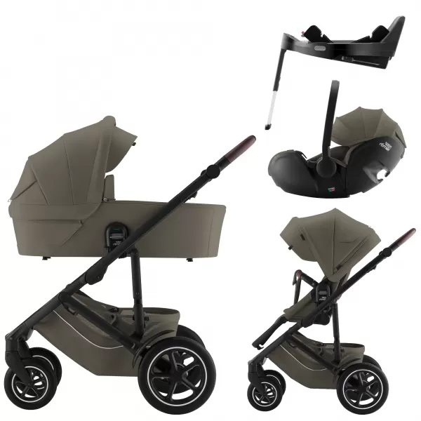 Britax Set kočárek Smile 5Z + hluboká korba + autosedačka Baby-Safe PRO + Vário Base 5Z