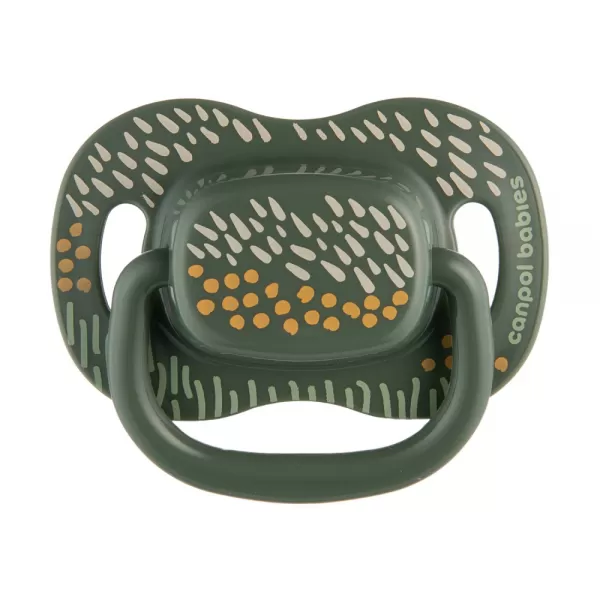 CANPOL BABIES Set symetrických silikonových dudlíků Mountains 18m+ 2ks