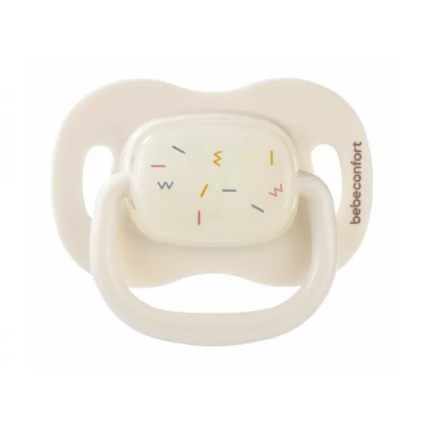 Bebeconfort Šidítko silikonové symetrické svíticí 2ks 18m+
