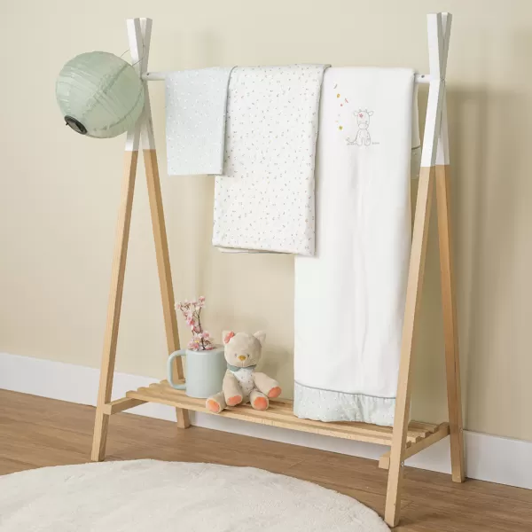 NATTOU Deka dětská s květinami 135x100 cm Mila, Zoe & Lana