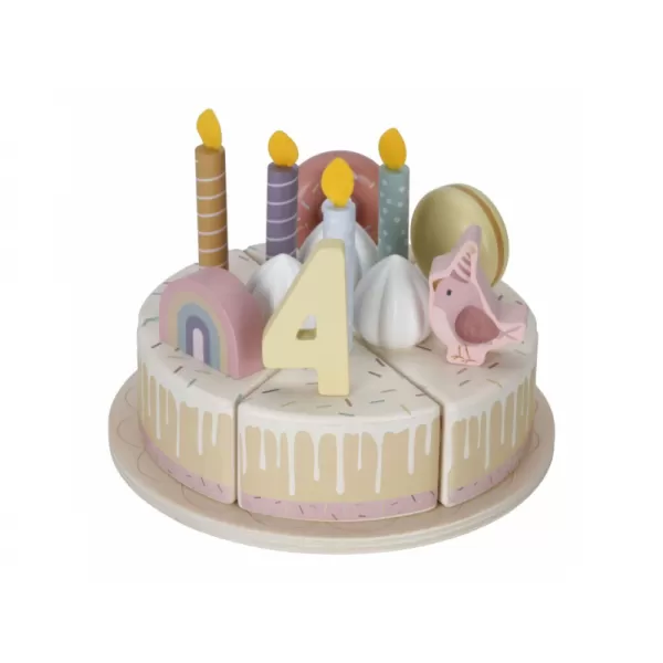 Little Dutch Narozeninový dort 26 dílů dřevěný