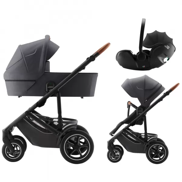 Britax Set kočárek Smile 5Z + hluboká korba + autosedačka Baby-Safe Pro