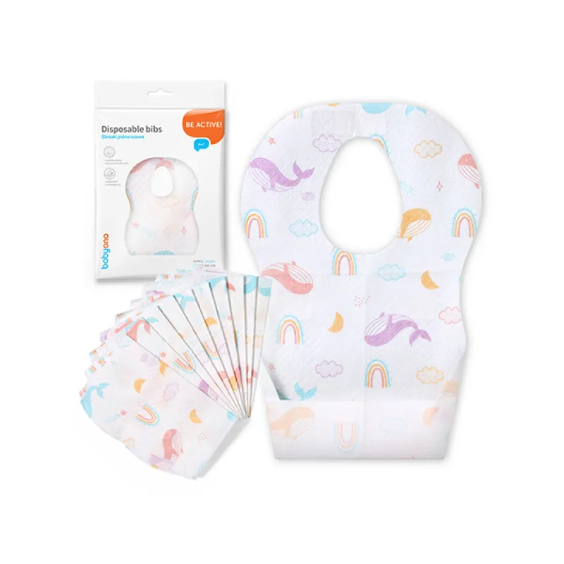 Baby Ono Jednorazové dětské bryndáčky BabyOno 10ks v balení