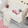 Belisima 5-dílné ložní povlečení Dino 3D 100/135 smetanovo-růžové