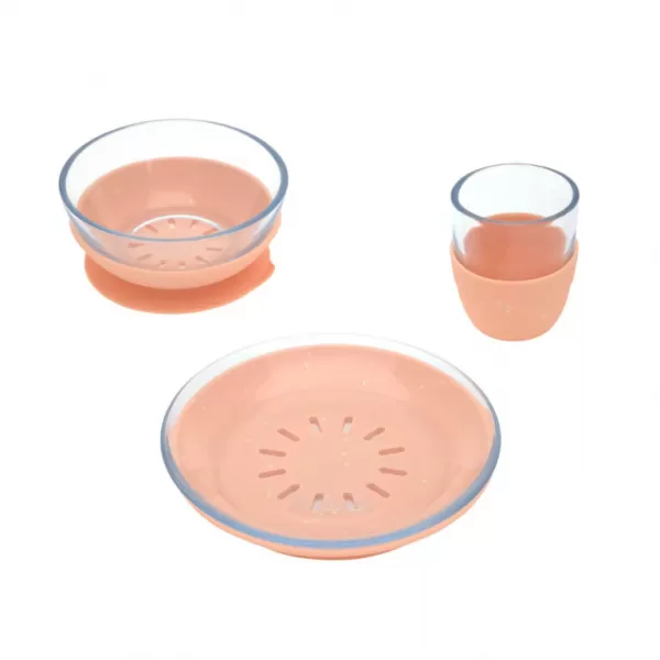 Lässig Dish Set Glass/Silicone