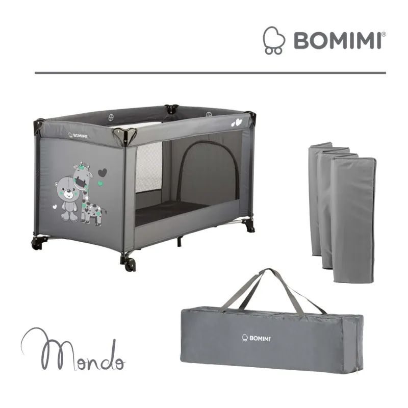 Bomimi MONDO postýlka giraffe&bear, tm-s