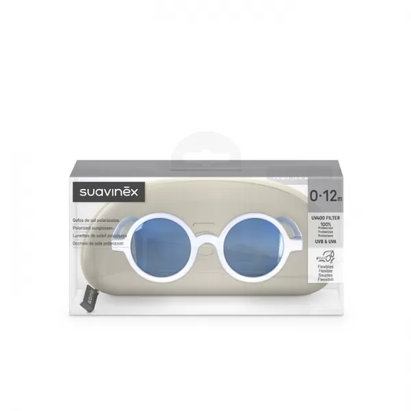 SUAVINEX Dětské brýle polarizované s pouzdrem kulaté