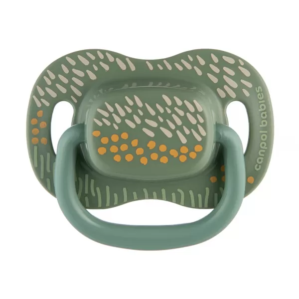 CANPOL BABIES Set symetrických silikonových dudlíků Mountains 18m+ 2ks