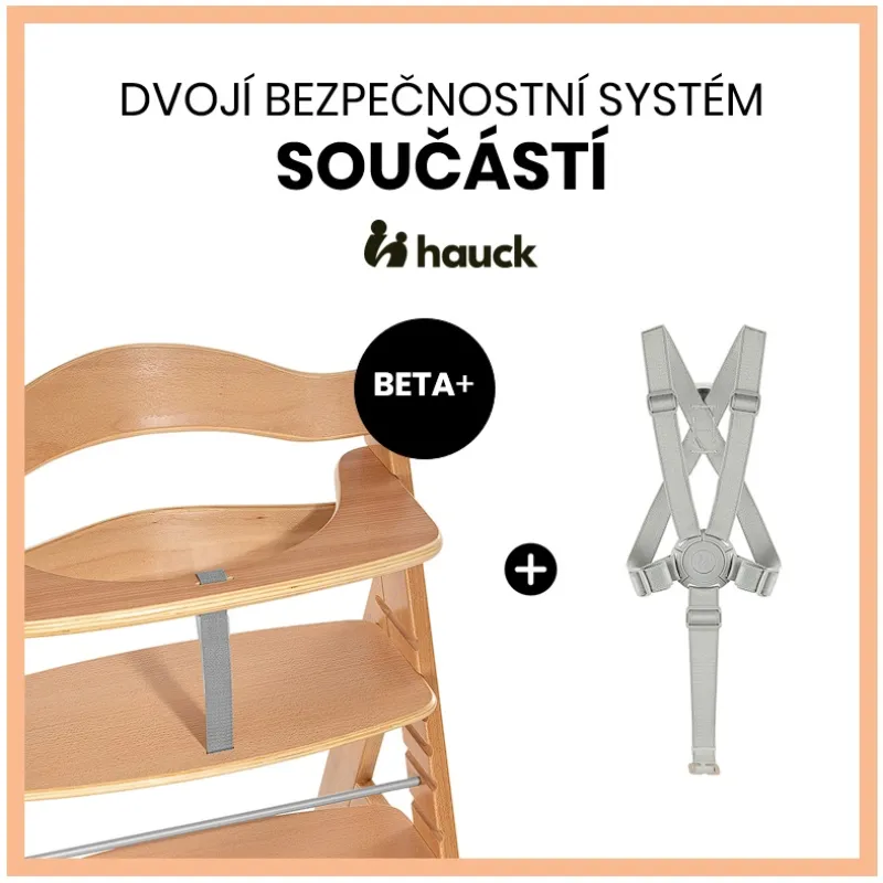 Hauck Beta+ B dřevěná židle