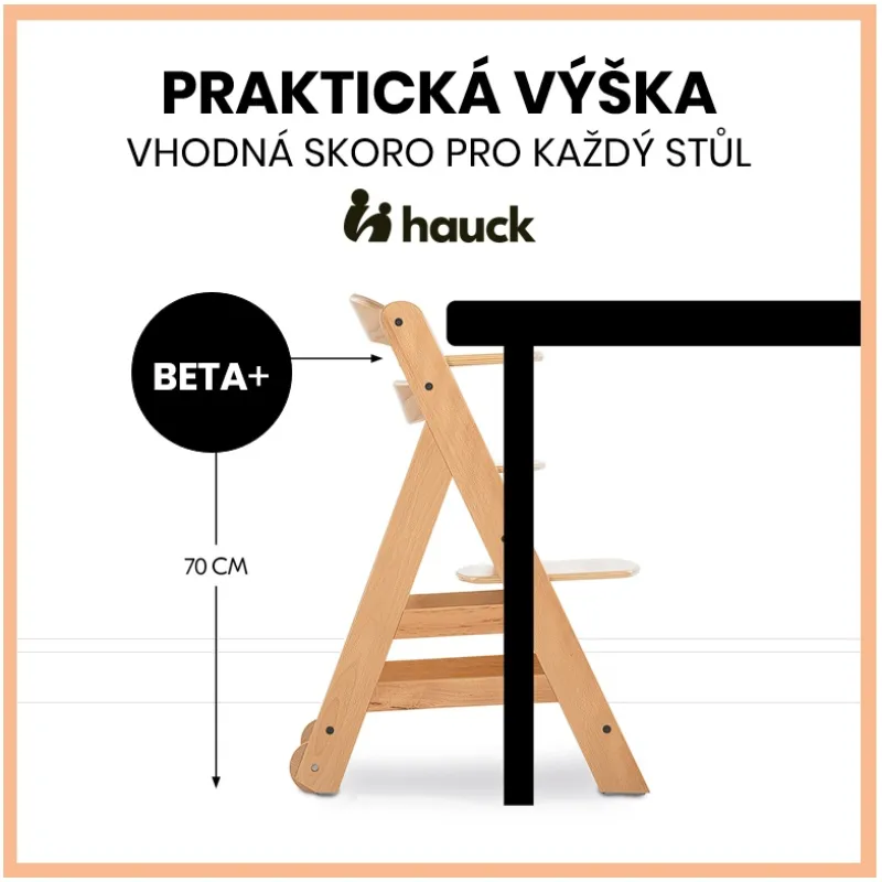 Hauck Beta+ B dřevěná židle
