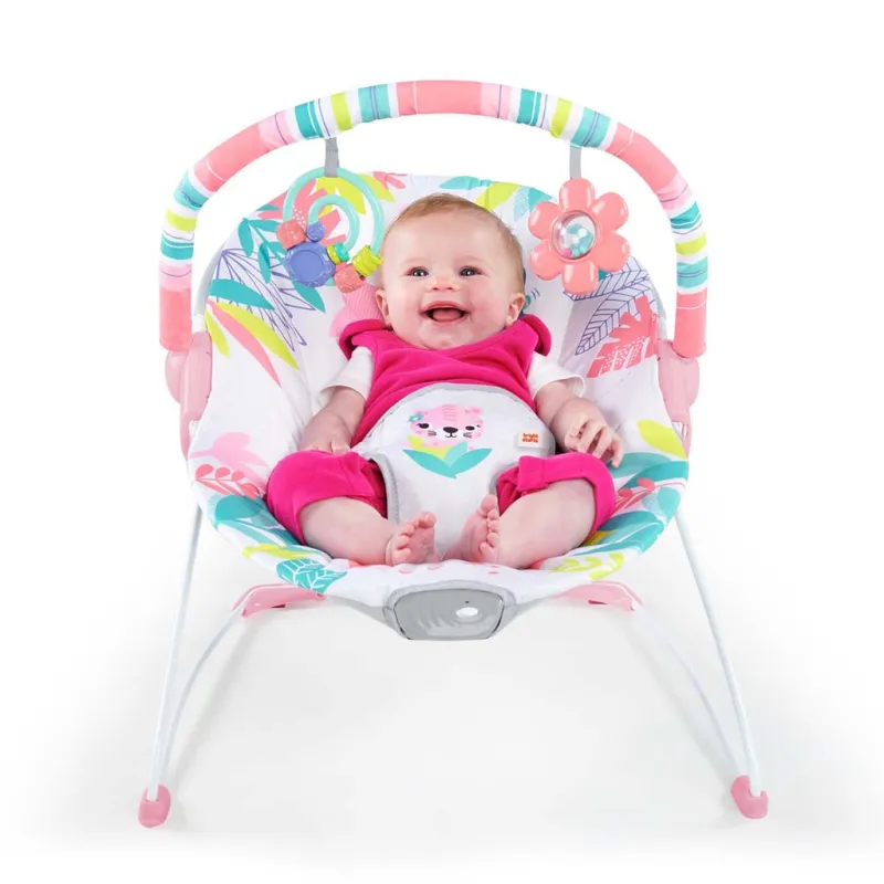 BRIGHT STARTS Lehátko vibrující Flamingo Vibes ™ 0m +, do 9kg