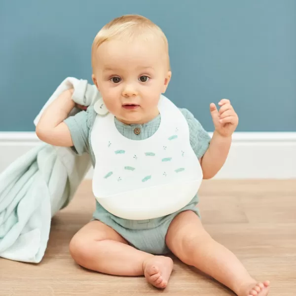 NATTOU Bryndák silikonový se zapínáním bez BPA