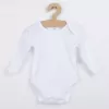 New Baby Kojenecké body s dlouhým rukávem bílé