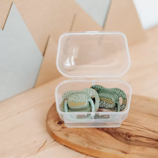 CANPOL BABIES Set symetrických silikonových dudlíků Mountains 18m+ 2ks