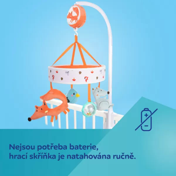 CANPOL BABIES Kolotoč plyšový s melodiemi FOX