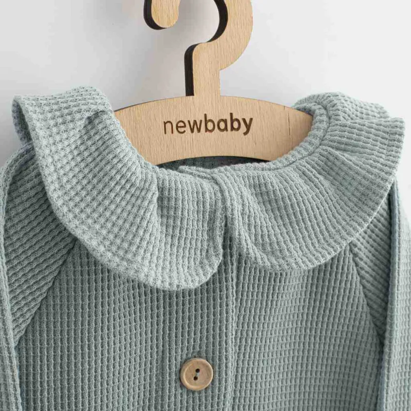 New Baby Kojenecký kabátek na knoflíky Luxury clothing Laura šedý