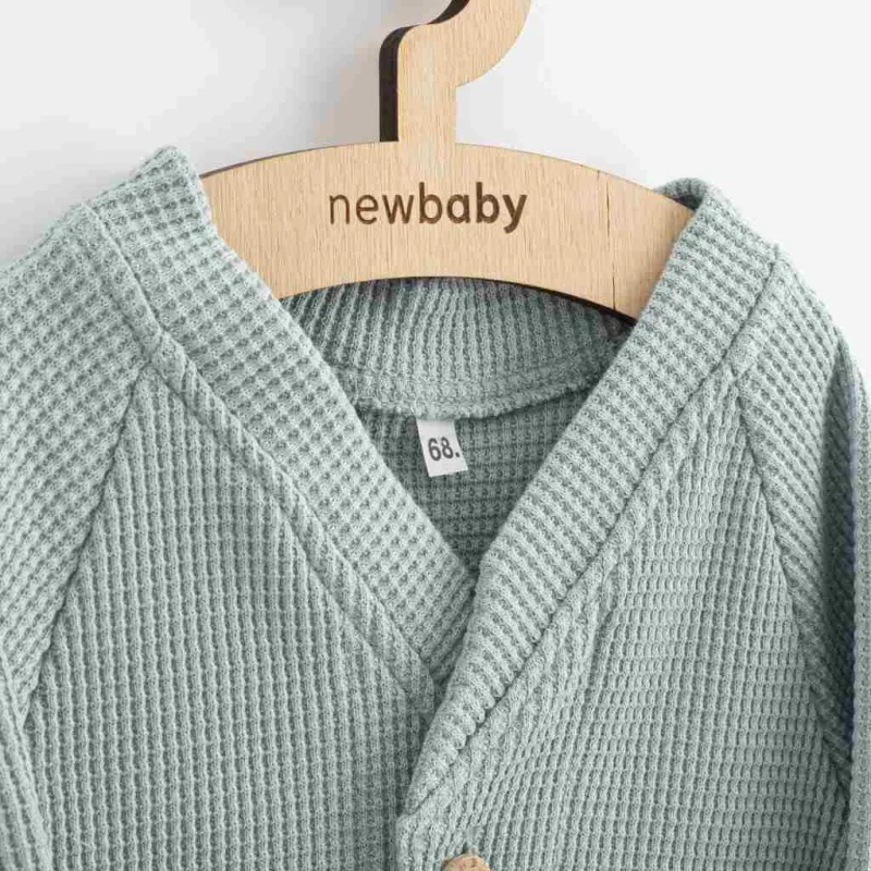 New Baby Kojenecký kabátek na knoflíky Luxury clothing Oliver šedý
