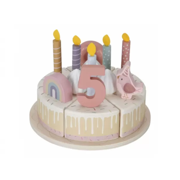 Little Dutch Narozeninový dort 26 dílů dřevěný