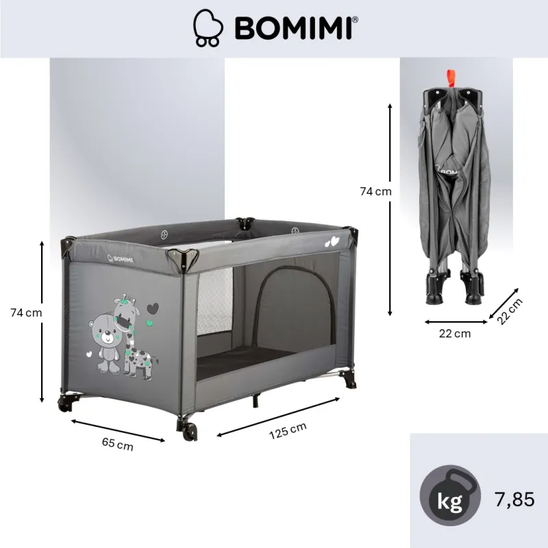 Bomimi MONDO postýlka giraffe&bear, tm-s