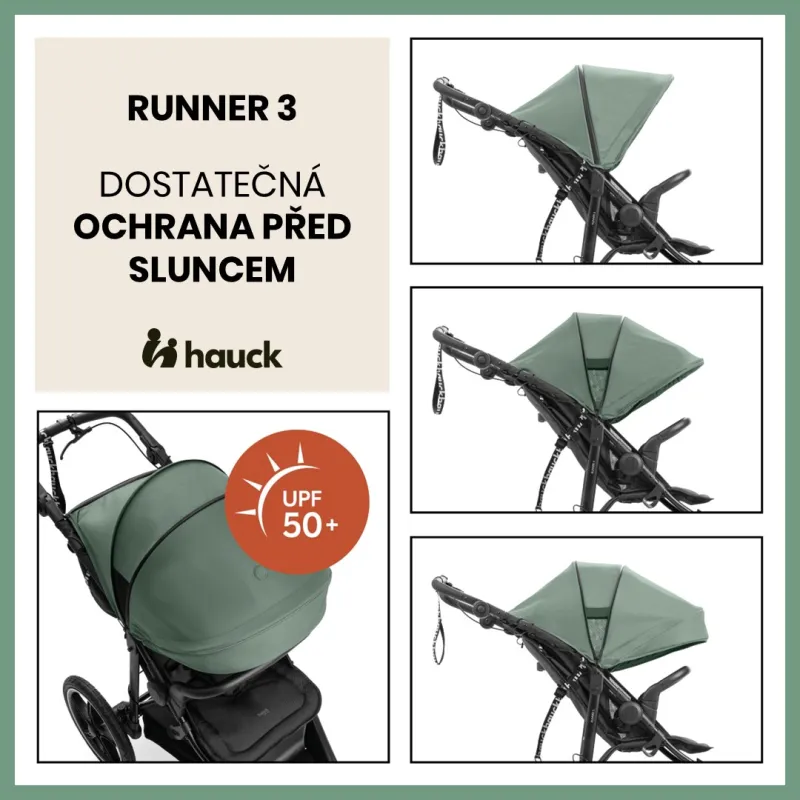 Hauck Sporťák Runner 3 s ruční brzdou
