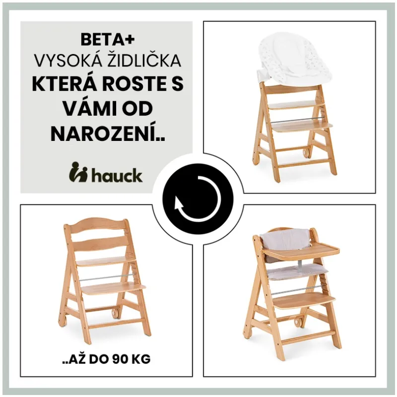 Hauck Beta+ B dřevěná židle