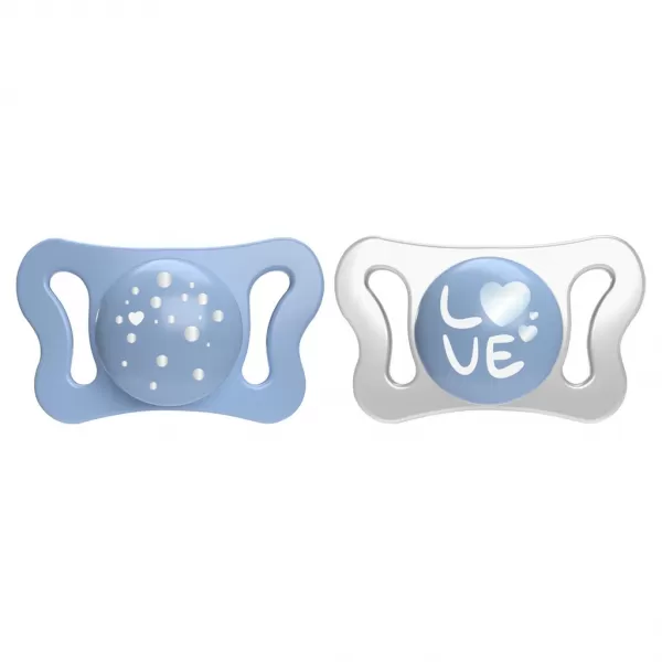 CHICCO Dudlík Physio Micro silikonový 0-2m kluk 2 ks