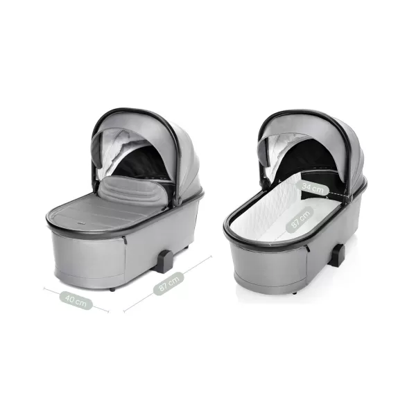 Zopa Set kočárek Move Cross 3 + hluboká korba  Move XL 3 + autosedačka XM boss grey+ báze