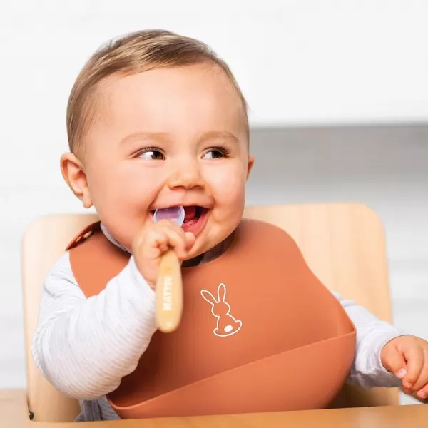 NATTOU Lžičky silikonové s měkkým koncem 4 ks