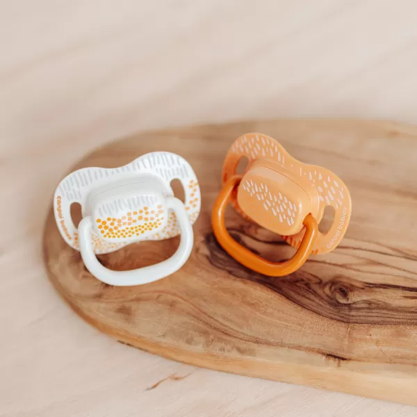 CANPOL BABIES Set symetrických silikonových dudlíků Mountains 6-18m 2ks