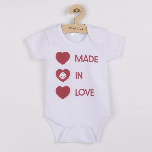 New Baby Body s potiskem MADE IN LOVE