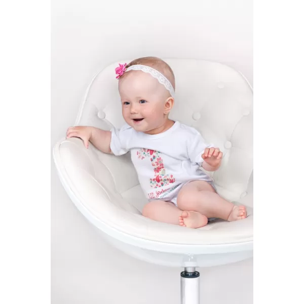 New Baby Body s potiskem Už mám 1 rok růžové