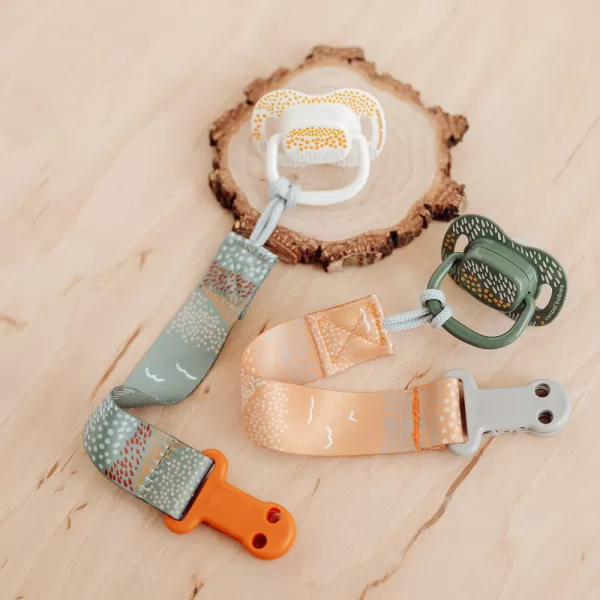 CANPOL BABIES Set symetrických silikonových dudlíků Mountains 18m+ 2ks