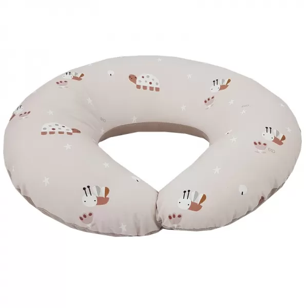 EKO Polštář ke kojení malý VELVET Bees Beige 60x60 cm