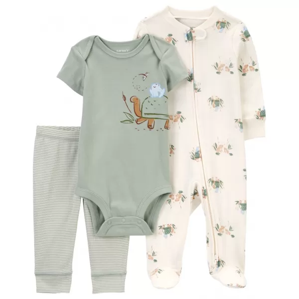 CARTER'S Set 3dílný overal, body kr. rukáv, tepláky kluk
